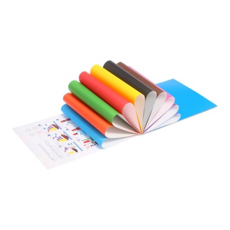A4, 20 sheets, 10 colors, erichkrause, paper + cardboard, unilateral, on gluing, a sketch of crafts, a cutting scheme-5