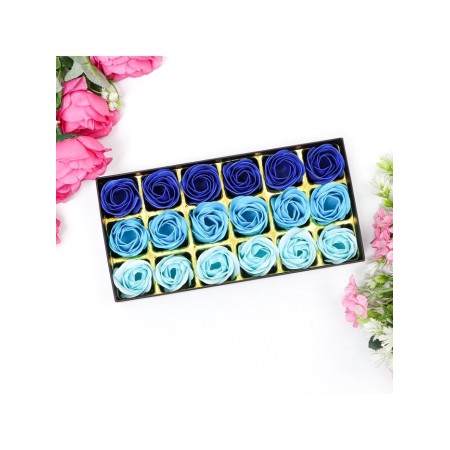 Soap roses, colored shades, set of 18 pcs.-9