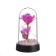 Nightlight "Flower with a butterfly" LED 3XAG10 Red 8.5x8.5x15.5cm