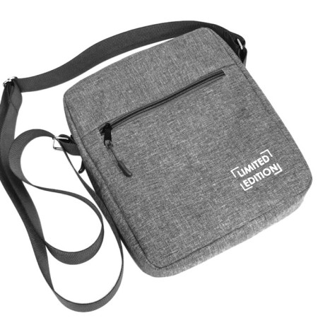 Bag Men's Cross-Bodi Listo Oxford gray snow with a gray sling
