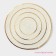 Serving napkin set 4 pcs of a share, d = 38 cm, white with gold