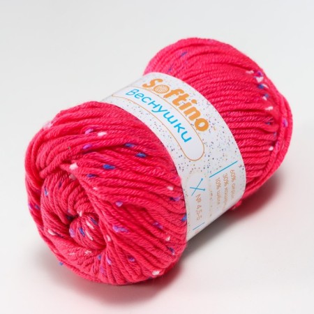 Yarn 60% acrylic, 30% cashmere, 10% silk "spring" 50 g 80 m color 07a pink-1