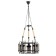 Caus -chandelier "MADILAL" 3HE27 Black 40x42x64cm Bayerlux