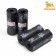 Packets for cleaning dogs with the print "paws" (4 rolls of 15 packages 29x21 cm), black