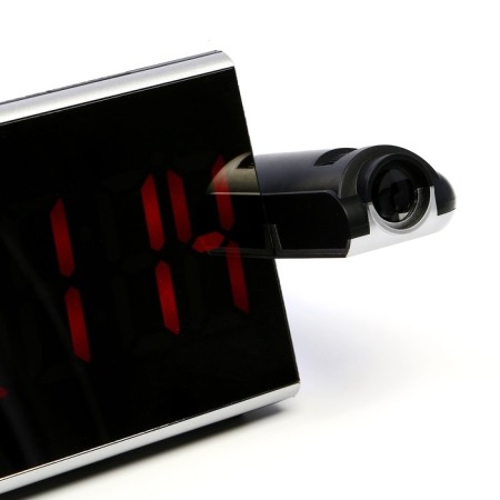 Clock - Electronic desk an alarm clock with a projection on the ceiling, calendar, 2AAA, USB-10