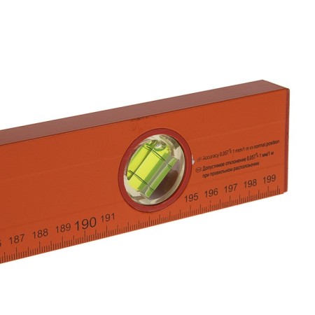 SPARTA level, 200 cm, aluminum, 3 eyes, orange, ruler-3