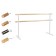 Portable choreographic machine two -row №7 pine, white legs