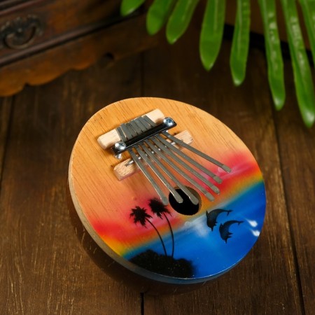 Musical instrument "Kalim resort" Round 7x14x14 cm-1