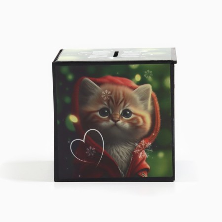 The piggy bank New Year's gift “New Year: make a desire” 7 x 7 cm-4