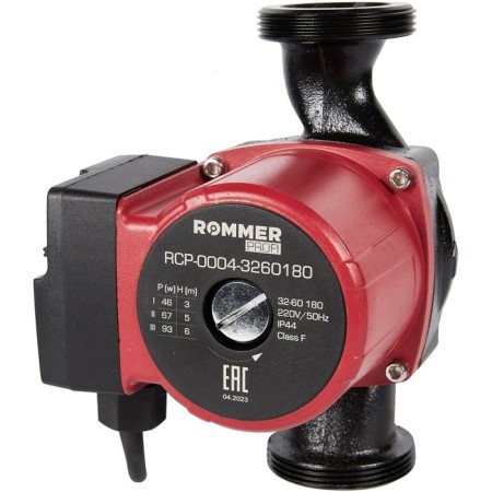 Circulation pump Rommer Profi 32/60-180, 93 W, pressure 6 m, 4.1 l/min, cable 1.3 m