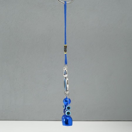 Suspension from the evil eye "Filin with bells" 4x23 cm-1