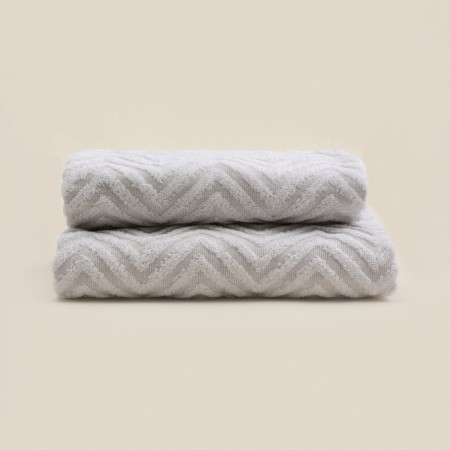 Trick Tenier SL Home: Geometry "Costa" 67x140 cm, 83% cotton, 17% lings, 500 g/m2