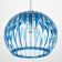 Lamp Bayerlux 6330/1, 1he27 15W, blue 31x24+60 cm