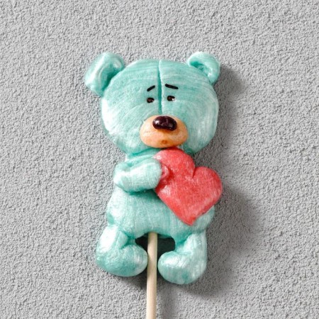 Handmade Lounzer "Bear with Heart" 30 g, mix-4