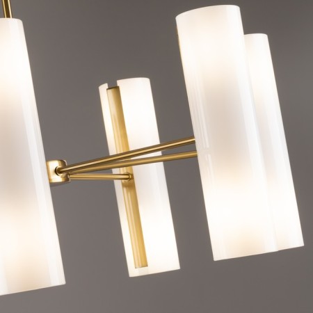Freya FR5368CL-14BS FIRE, 435x355x320 mm ceiling lamp, E14, 14x40W, brass color-10