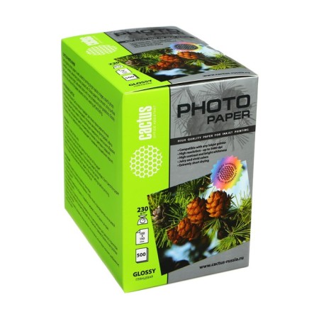 Photo paper for jet printing A6, 500 sheets Cactus, 230 g/m2, one -sided, glossy-3