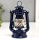 Kerosene lamp decorative blue 9.7x12.5x19 cm Risalux