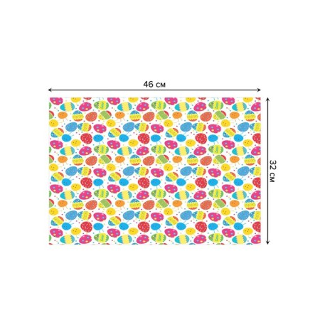 A set of napkins for setting the table "Easter dyes", rectangular, size 32x46 cm, 4 pcs-2