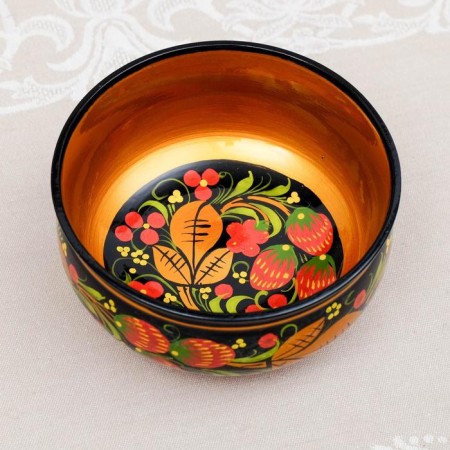 Cup "Berry", medium, 15 × 7 cm, Khokhloma-9