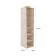 COVFR Suspension leaves 6 sections, 120x30x30 cm, beige