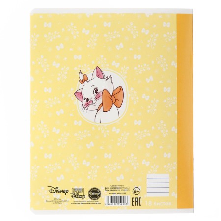 Notebook in the line of 18 sheets, 5 types of mix, cover coated cardboard, cats aristocrats-6
