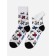 Male cotton socks Diwari happy "crosses", size 25, color white