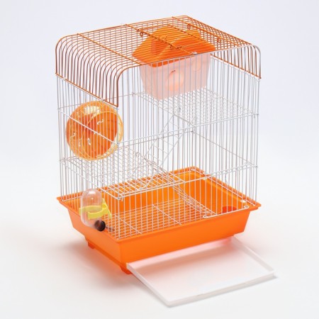 A cage for rodents with filling RT-3, 30 x 23 x 39 cm, orange (packing 12 pcs)-4