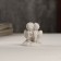 Polystone souvenir "Snow -white angels on a cloud" 3.5x3.2x3.2 cm