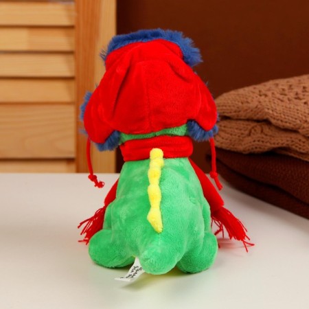 Soft toy "Dragon", in a hat-earmelon, 15 cm, green color-3