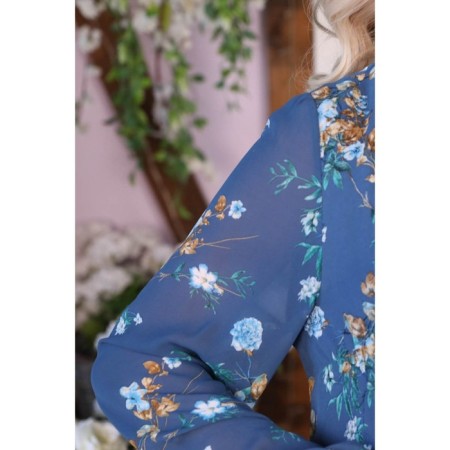 Women's dress, size 50, blue color-11