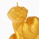 New Year's candle "Snake Milashka", for the New Year, Golden, 69 x 61 x 36