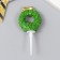 Decor for the creativity of the polystone "New Year's Wreath" 3.7x4.3 cm