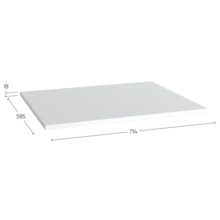 Shelf in the 2-door cabinet "Max", 750 × 580 × 18 mm, white color-2