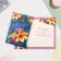Postcard "Congratulations!" glitter, blue background, lily, a5