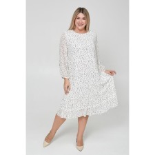 Women's dress, size 64, milk color