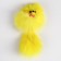 A mouse made of natural fur, up to 11 cm with a tail, yellow