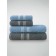 A set of tanks of terry Grey & Blue, size 50x80 cm-2 pcs, 70x130 cm-2 pcs, multicolor