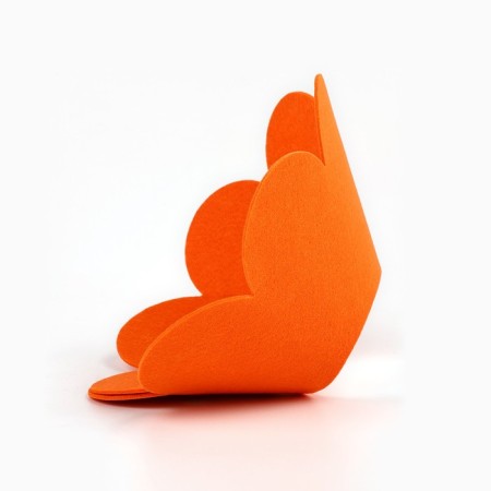 Soft collar for animals Fright, orange cent, size L-3