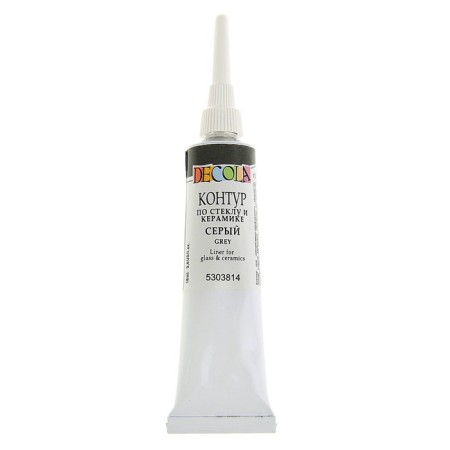 Cut on glass and ceramics 18 ml, ZHK Decola, Gray, (5303814)