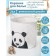 Basket Winness Textile shares "Panda", 30 × 30 × 30 cm, white color