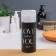 The bottle with the pump "Love What You Do", 150 ml, black/white color