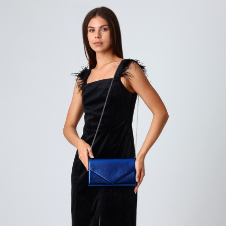 Female bag on a magnet, blue color-5