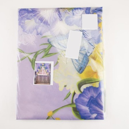 Tulle for the kitchen is blueberry rum 250 x 170cm, chiffon, PE 100%-4