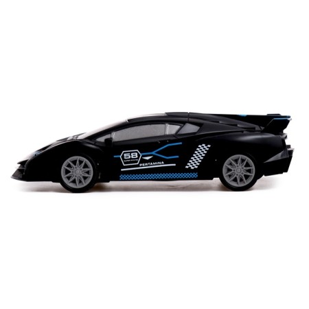 Radio -controlled car "Thirst for racing", 1:20, works from batteries, black color-1