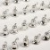 Bell for needlework, set 40 pcs., Size 1 pc. - 0.6 cm, silver color
