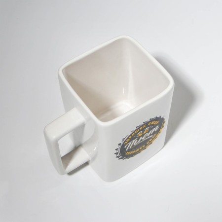 Ceramic beer mug “Good people”, 500 ml, white color-2