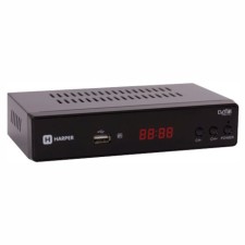 ТВ приставка DVB-T2 Harper HDT2-5050 ЭДО с экраном, метал. корпус, DOLBY DIGITAL