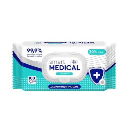 Wet Smart Medical napkins, disinfectants, 100 pcs.
