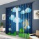 Set of curtains 145x260cm-2pcs, diz. 063, Gabardin, p/e 100%