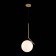 Suspension lamp ST LUCE. SL1148.303.01. CODDA. 1x60 W, E27, 30x30 cm, brass color